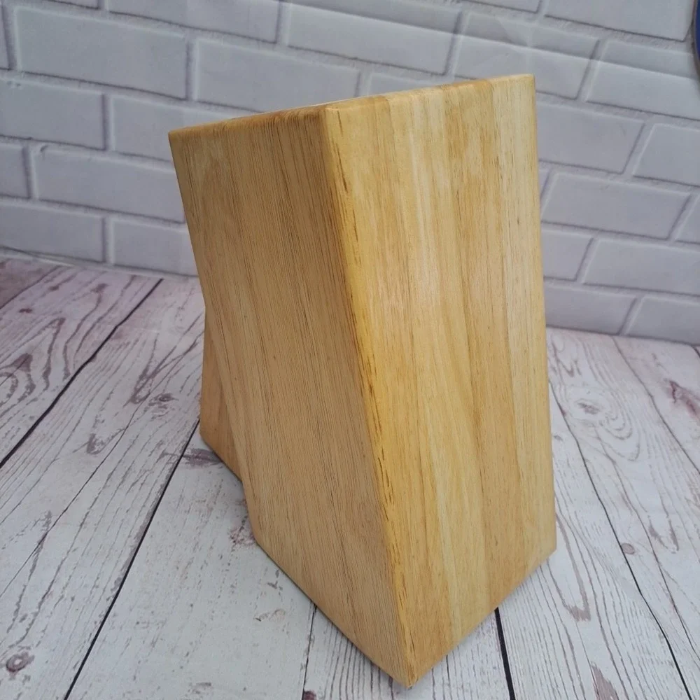 Harris Teeter Kitchen‎ Knife Block Wood Butcher Block Style 10 Slots 11
